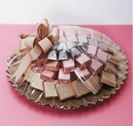 Pink and Golden Chocolate Tray