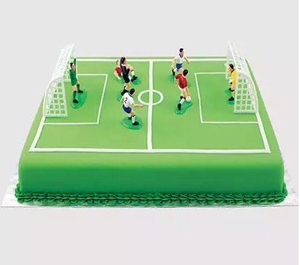Playing Football Chocolate Cake