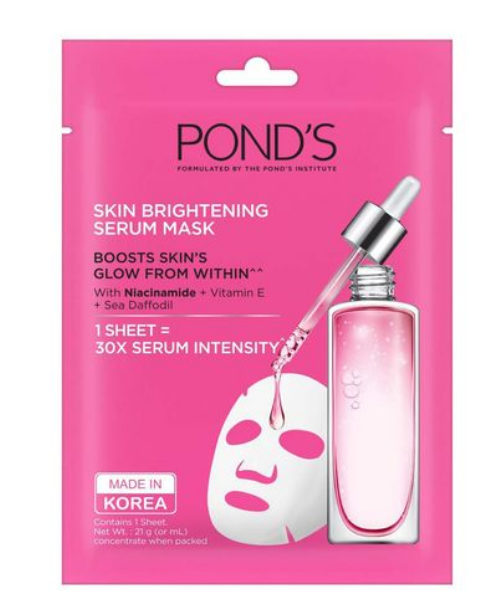 Ponds Face Mask Skin Brightening Serum Mask 21ml