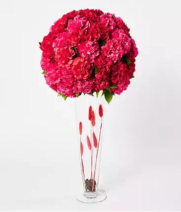 Premium Mixed Flowers In Stones Filled Vase