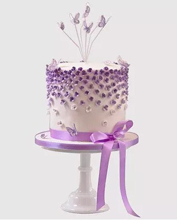 Pretty Butterfly Chocolate Cake