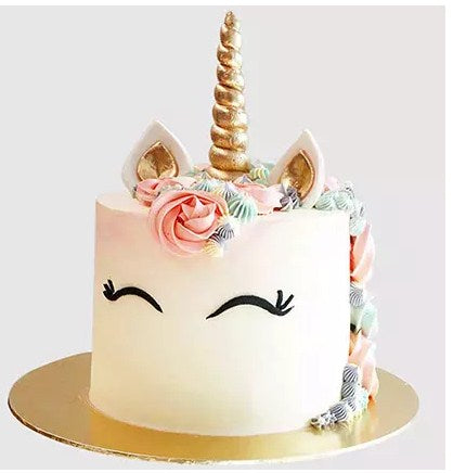 Pretty Unicorn Themed Chocolate Cake
