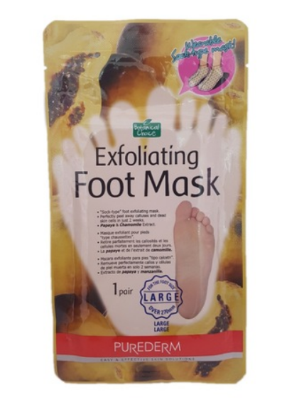Purederm - Exfoliating Foot Mask (Large Size)-Foot Scrub, Remove Deadskin