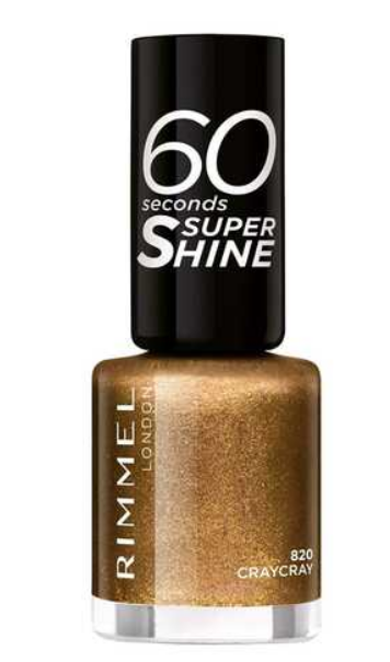 Rimmel London 60 Seconds Super Shine Nail Polish No. 820 Craycray