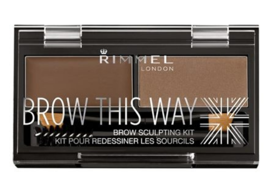 Rimmel London Brow This Way Eyebrow Sculpting Kit - 002 Medium Brown,