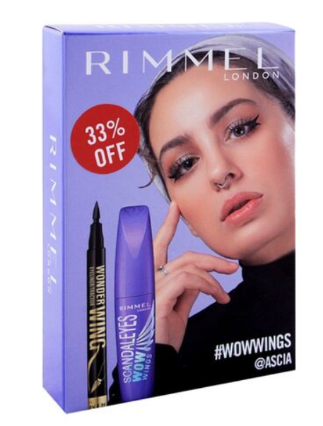Rimmel London Scandaleyes Wow Wings Mascara And Wonder Eyeliner Black 33% Off