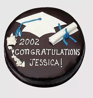 Round Graduation Chocolate Cake