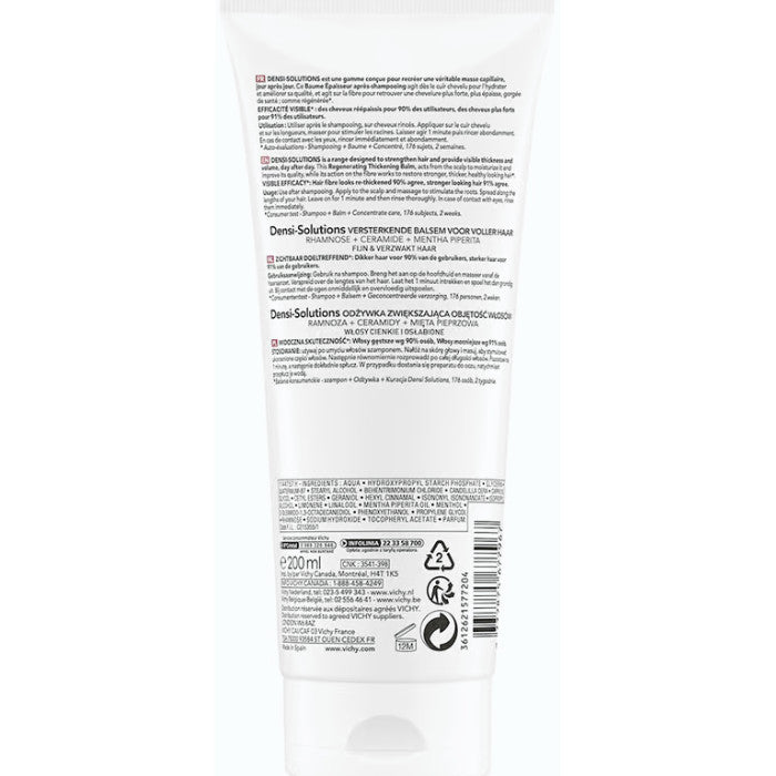 Vichy Dercos Densi-Solutions Restoring Thickening Balm 200ML