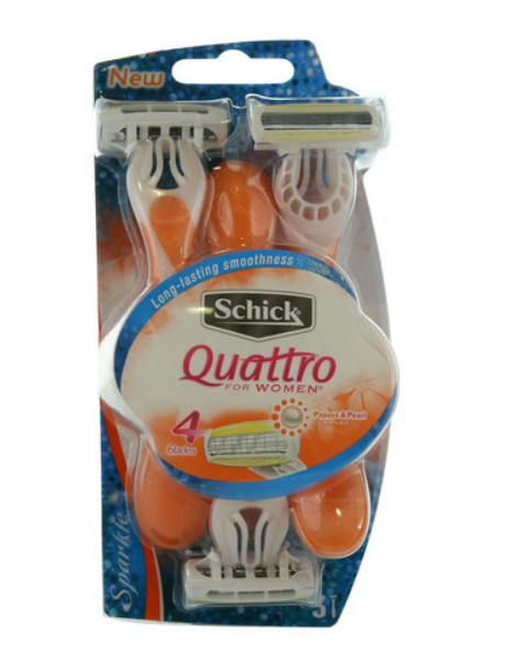 Schick Quattro For Women Razor Pack of 3