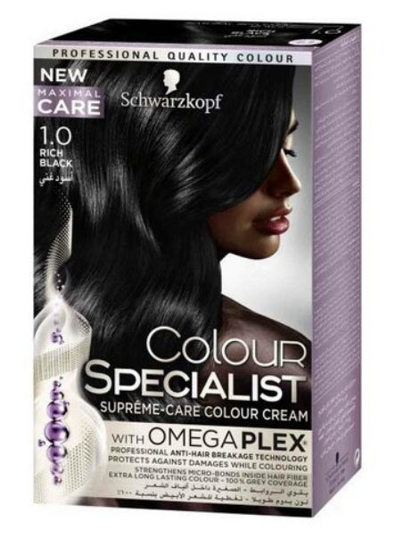 Schwarzkopf Colour Specialist Cream 1.0 Rich Black 60ml