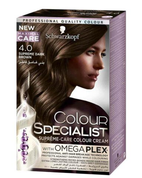 Schwarzkopf Colour Specialist Cream 4.0 Supreme Dark Brown 60ml