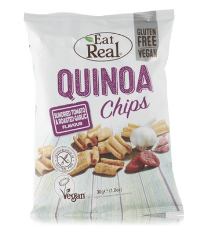 Eat Real tomato & garlic quinoa chips 30g