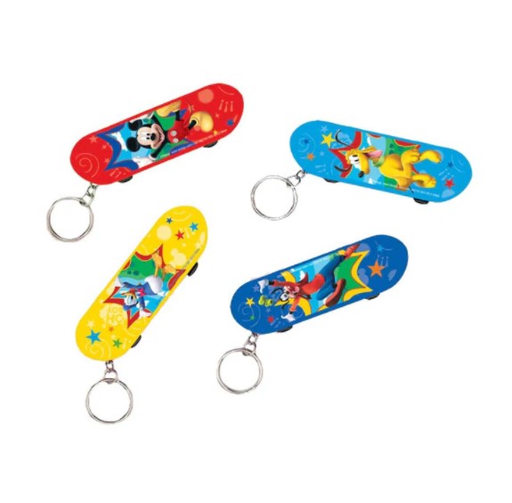Disney Mickey Mouse Skateboard Key Chain (Sold Per Piece)