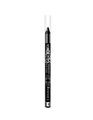 Rimmel London Scandaleyes Waterproof Kohl Kajal Eyeliner Pencil - 001 Black, 1.2g