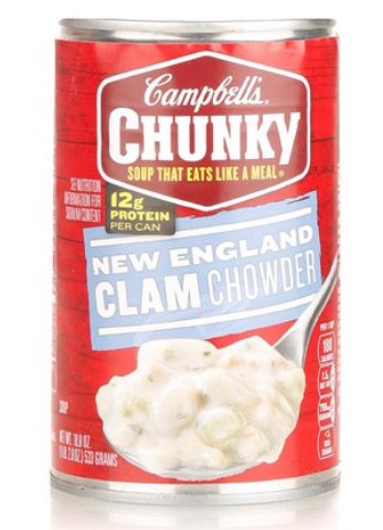 Campbell\'s chunky New England clam chowder 533g