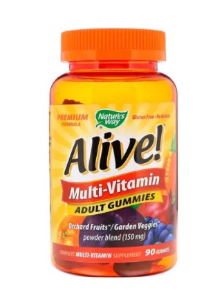 Nature\'s Way Alive! Multi-Vitamin Gummies Dietary Supplements 60 Gummies
