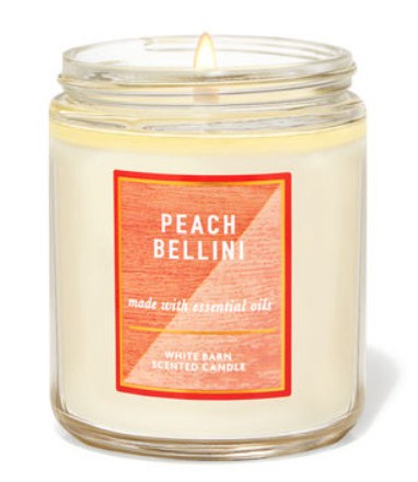 PEACH BELLINI Single Wick Candle