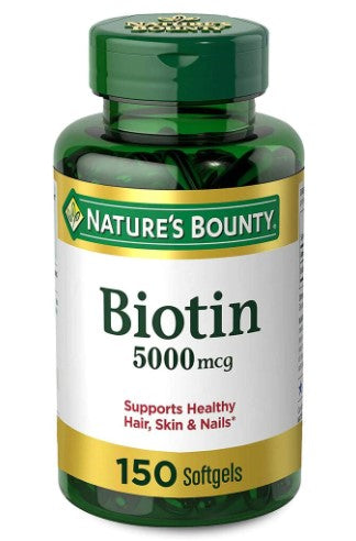 Natures Bounty Biotin 5000mcg 150 Softgels