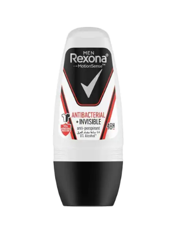 Rexona Men Antibacterial + Invisible Antiperspirant Roll-On Clear 50ml