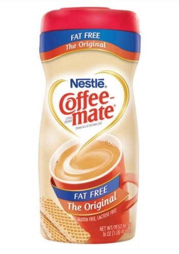 Nestle Coffeemate Fat Free Non Dairy Coffee Creamer 453g(Gluten free and Lactose free)