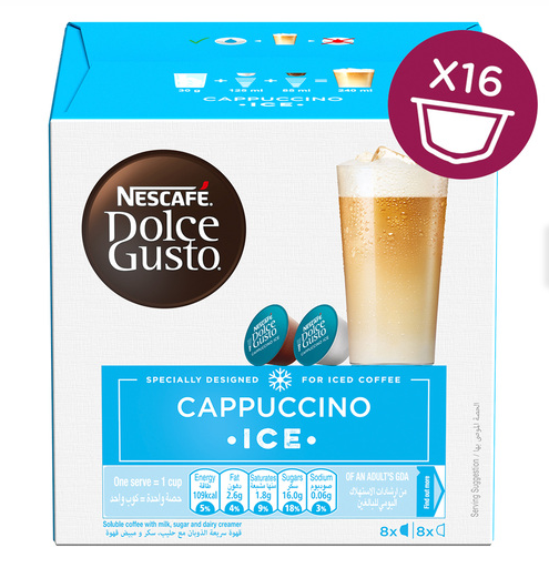Nescafe Dolce Gusto Cappuccino Ice Coffee 16pcs
