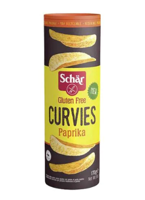 Dr. Schar Gluten Free Curvies Paprika Chips 170g