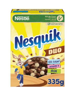 Nestle Nesquik Duo Breakfast Cereal 335g