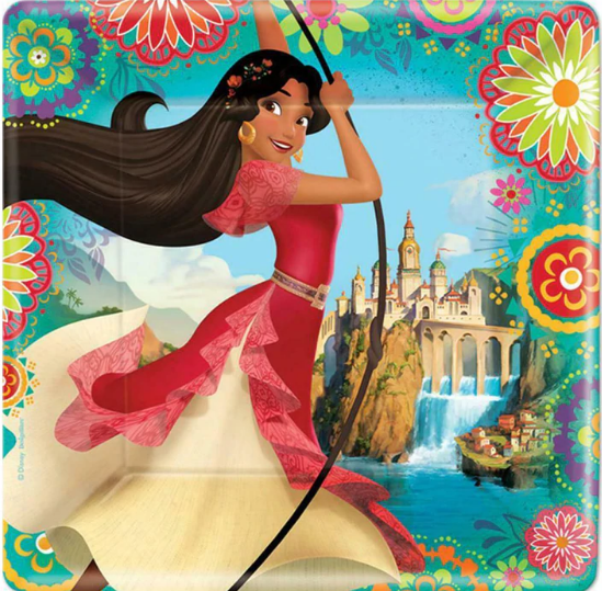 Elena Of Avalor Square Paper Plates 9in, 8pcs