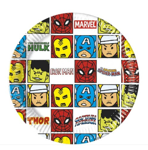 Avengers Team Power Paper Plates 7in, 8pcs
