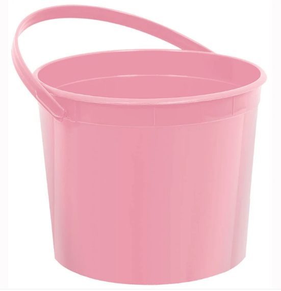 New Pink Plastic Bucket
