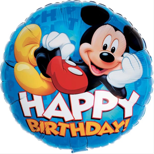 Mickey Happy Birthday Foil Balloon 18in