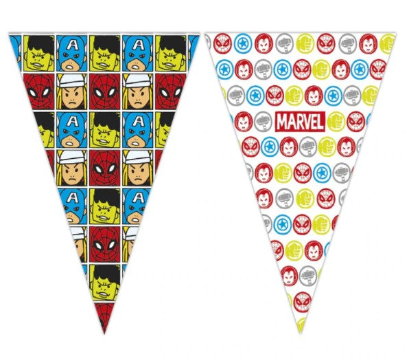 Avengers Team Power Triangle Flag Banner