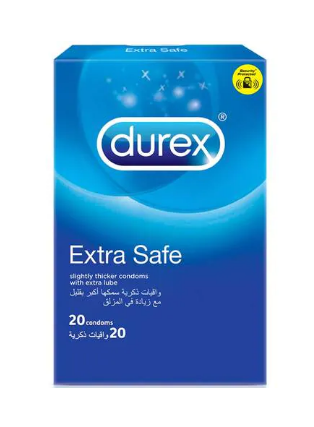 Durex Extra Safe Condom Blue 20 count