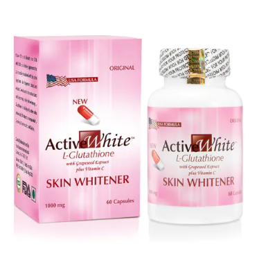 Active White Glutathione Skin Fairness Tablets ( 60 Tablets = 1 Bottle)