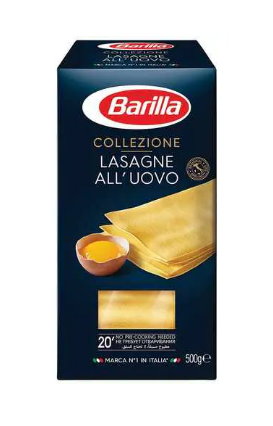 Barilla Egg Lasagna Pasta 500g