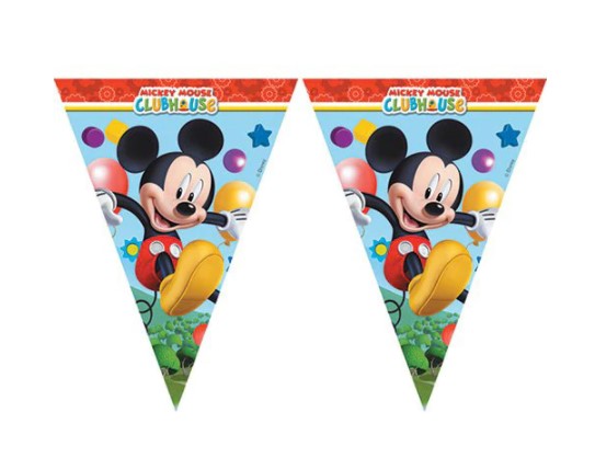 Disney Playful Mickey Triangle Flag Banner 9 Flags