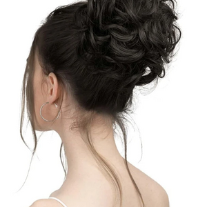 Natural Curly Synthetic Hair Updo
