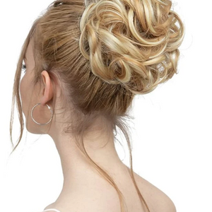 Natural Curly Synthetic Hair Updo