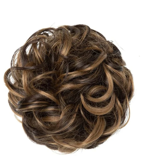 Natural Curly Synthetic Hair Updo
