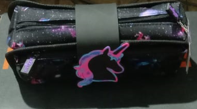 multicolor geomatry bag unicorn printed