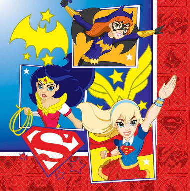 DC Superhero Girls Lunch Tissues 16pcs