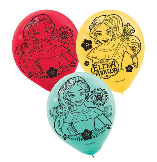 Elena Of Avalor Latex Balloons 12in, 6pcs