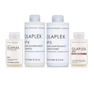 OLAPLEX SET: No. 3-100ml, No.4-250ml, No.5-250ml, No.6-100ml