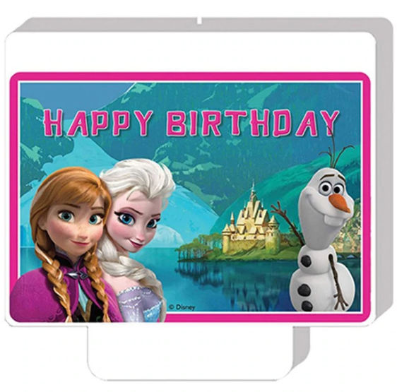 Disney Frozen Happy Birthday Candle