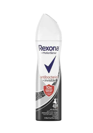 Rexona Antibacterial Invisible Deodorant Spray 150ml