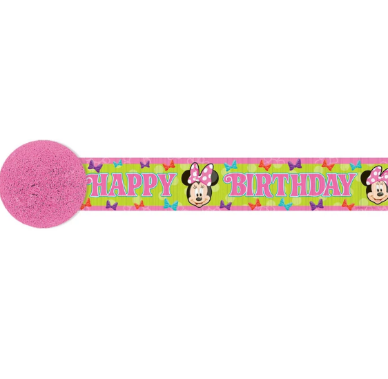 Minnie Mouse Crepe Streamer 30ft
