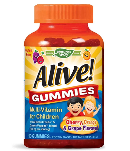 natures way alive childrens multi vitamin gummies 90 gummies