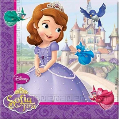 Disney Sofia The First Paper Lunch Tissue, 20pcs