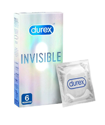 Durex Invisible Condoms White 6 count