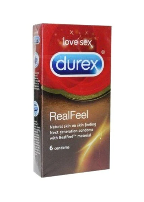 Durex Real Feel Condoms Red 6 count